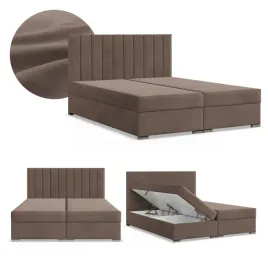 lozko-kontynentalne-160x200-agen-pojemnik-zaglowek-materac-velvet-brazowy