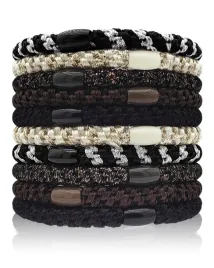 gumki-do-wlosow-plecione-10-sztuk-szarobrazowe-czarne-elastyczne-scrunchie