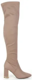 8998-khaki-bezowe-damskie-kozaki-wysokie-zamszowe-na-slupku-38