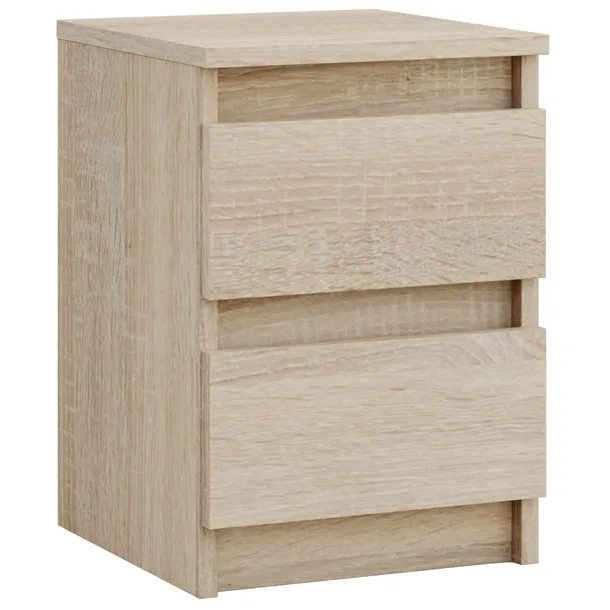 SZAFKA NOCNA SONOMA STOLIK NOCNY DWIE SZUFLADY 30cm SYPIALNIA SALON BIURO