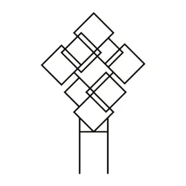 form-plastic-podpora-do-roslin-pnacych-eco-recycled-kwadraty-czarna-solidna-podporka-do-ogrodu