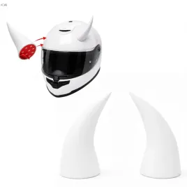 rogi-do-kasku-motocyklowego-diabelskie-naklejane-3m-biale-2-sztuki