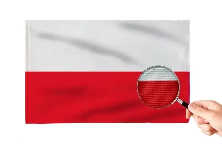MOCNA Flaga Polski Narodowa TUNEL NA KIJ 150x90 cm Polska SOLIDNY MATERIAŁ