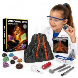 maly-archeolog-wulkan-kopalnia-mineralow-wykopaliska-latarka-uv-12-kamieni