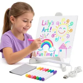 tablica-led-do-rysowania-pisania-podswietlana-7-markerow-usb-dla-dzieci
