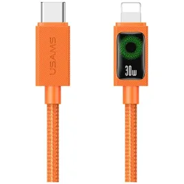 kabel-usams-sj774-pd-30w-usb-c-lightning-1-2m-pomaranczowy