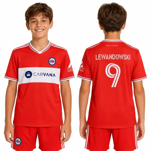 Lewandowski 9 Chicago - Komplet piłkarski rozmiar 158 cm