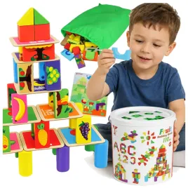 edukacyjne-klocki-drewniane-ukladanka-owoce-cyfry-wiaderko-sorter-110-el