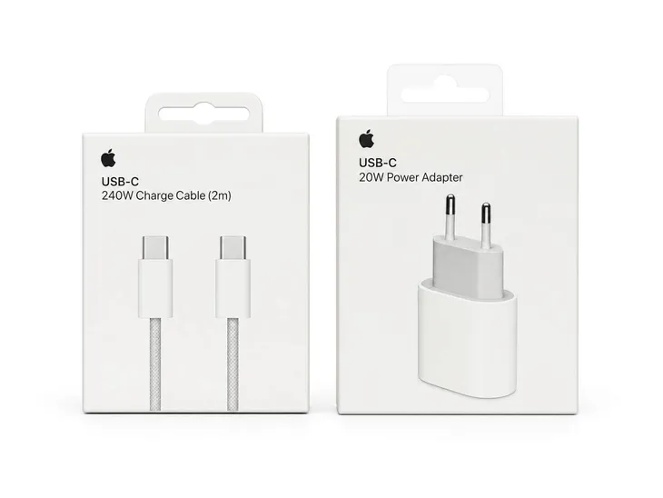 ORYGINALNA ŁADOWARKA APPLE 20W SZYBKA + KABEL 2 METRA NYLONOWY USB-C