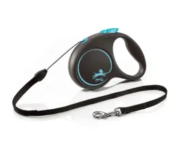 smycz-dla-psa-flexi-black-desing-linka-niebieska-roz-s-5m-12kg