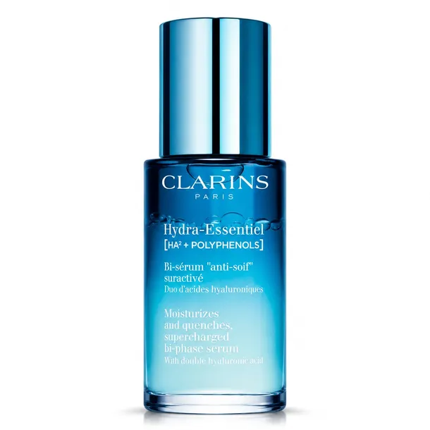 Clarins HYDRA-ESSENTIEL Moisturizes and quenches supercharged bi-phase seru