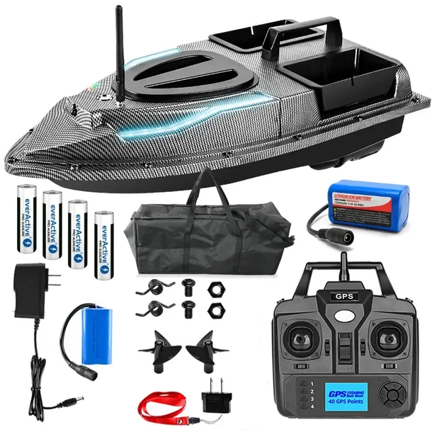 Łódka Zanętowa Flytec V900 GPS 2 Akumulatory 500m Samopowrót Torba GRATIS