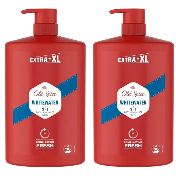 Old Spice Whitewater Żel Do Twarzy Kąpieli I Szampon Dla Mężczyzn 3W1 1L