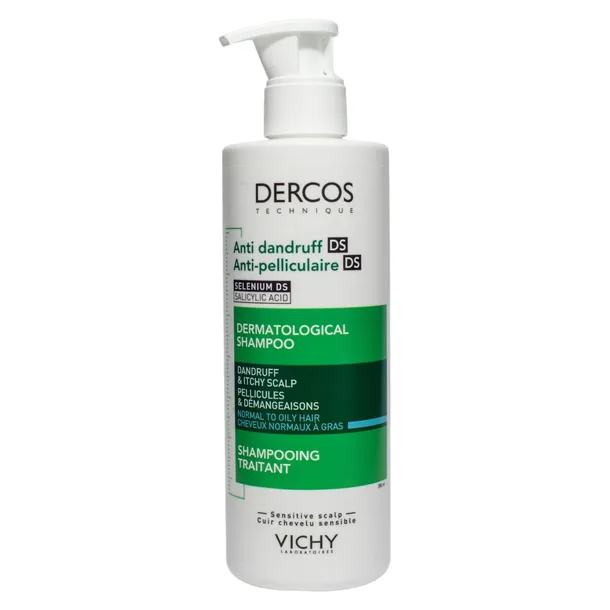 Vichy Dercos Przeciwłupieżowy Szampon Włosy Normalne/Przetłuszczające 390ml