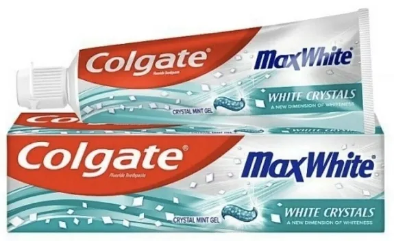 COLGATE MAX WHITE 100 ML – WYBIELAJĄCA PASTA DO ZĘBÓW Z MIKROKRYSZTAŁKAMI