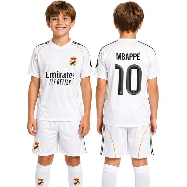 MBAPPE 10 MADRT - Komplet piłkarski z getrami rozmiar 122 cm