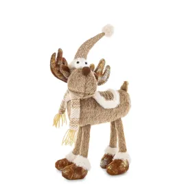 figurka-renifer-tekstylna-brazowo-biala-43x25x13-cm