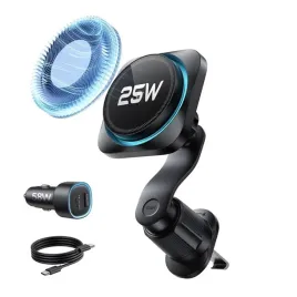 esr-omnilock-cryoboost-magnetic-magsafe-vent-car-mount-wirlesss-charger-25w