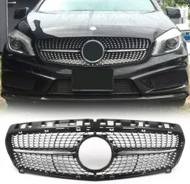 atrapa-chlodnicy-grill-diamond-mercedes-w176-klasa-a-czarna-chrom