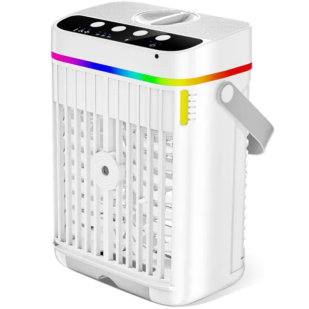 Przenośny Mini Klimator Nawilżacz Powietrza Oscylacja 90° Timer 8W