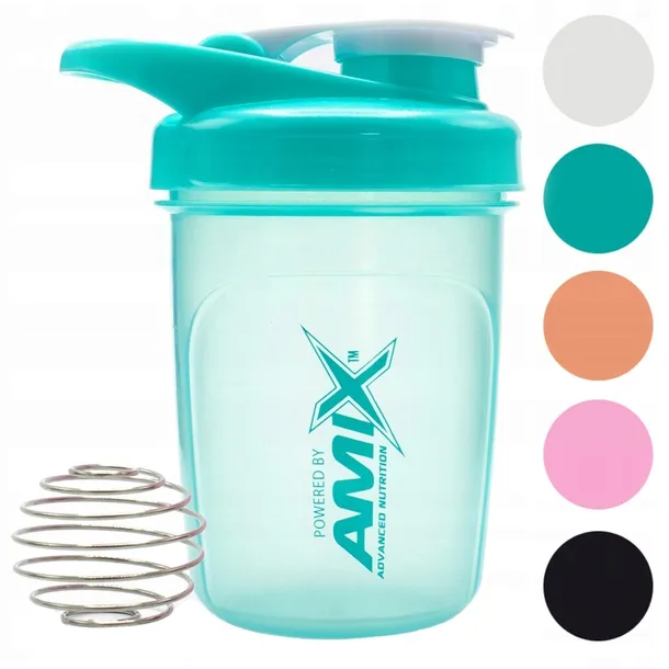 BIDON SZEJKER SHAKER Z MIARKĄ do białka odżywek - z kulką 300ml Szczelny