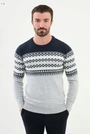meski-sweter-pleciony-wzory-czarno-szary-elegancki-m-5ia