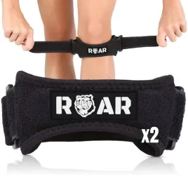 roar-2x-orteza-kolana-z-paskiem-rzepki-regulowana-czarna