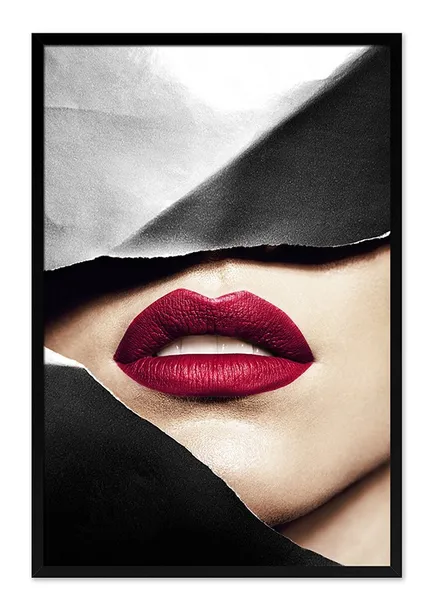 obraz-na-plotnie-czerwone-usta-glamour-63x93cm