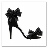 obraz-na-plotnie-czarny-pantofelek-30x30cm