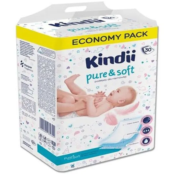 Kindii Podkłady do Przewijania Higieniczne 30 szt.