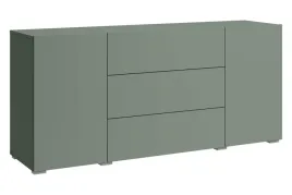 nowoczesna-komoda-150-cm-stojaca-3-szuflady-i-2-szafki-mat-mglista-zielen
