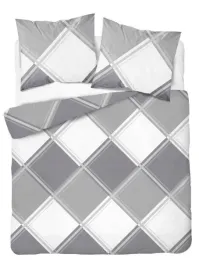 posciel-flanela-160x200-100percent-bawelna-detexpol-4955a-szara-szachownica