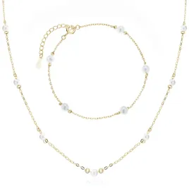 delikatny-pozlacany-srebrny-komplet-choker-jasne-kulki-perly-perelki