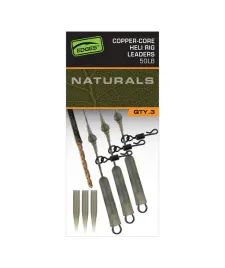 zestaw-helikopterowy-fox-edges-naturals-copper-core-heli-rig-leaders-3szt