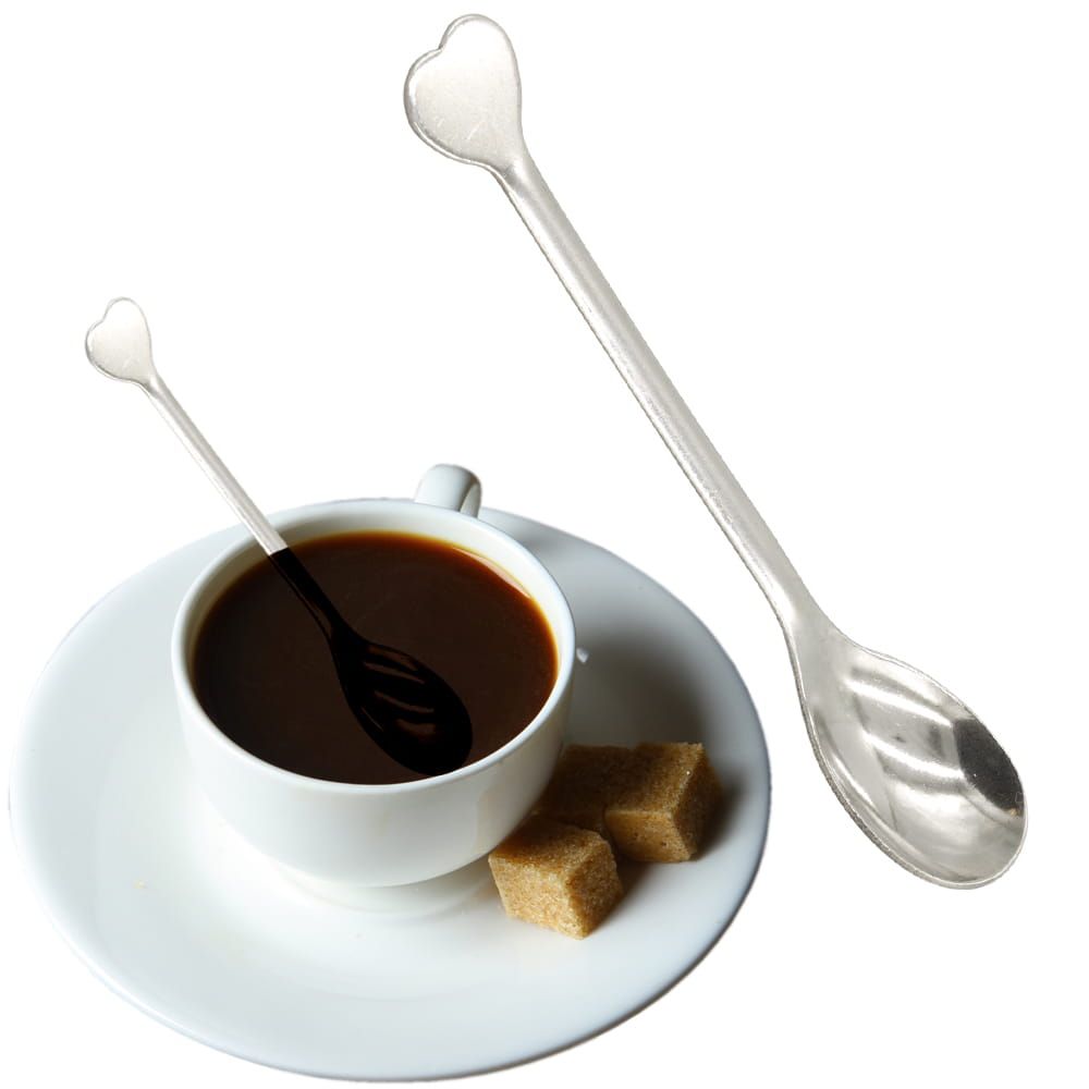 Promocja Łyżeczka Do Kawy Herbaty Serce Wysoki Połysk wyprzedaż przecena