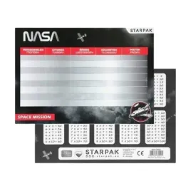 starpak-szkolny-plan-lekcji-a5-z-tabliczka-mnozenia-wzor-nasa-25szt