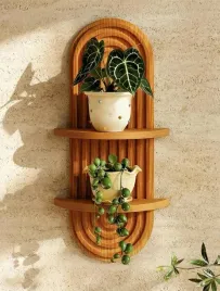 polka-wiszaca-dwupoziomowa-42x22-cm-drewniana-boho-cieply-braz-do-roslin
