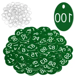 identyfikatory-zielone-abs-34cm-100-sztuk-numerowane-pierscienie-na-klucze