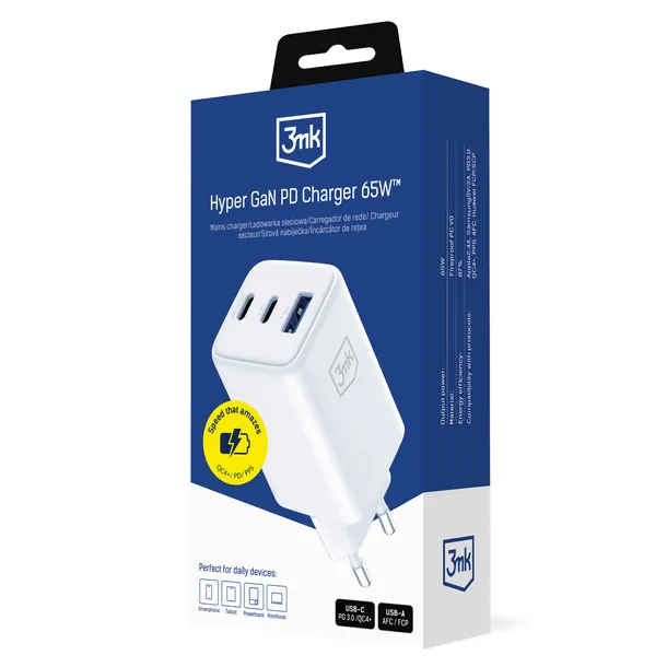 3mk-hyper-gan-ladowarka-65w-1xusb-a-2xusb-c-pd-pps-qc4-biala-stan-opakowania-oryginalne