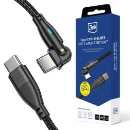 kabel-3mk-hyper-cable-n-series-usb-c-usb-c-2m-60w-obrotowy