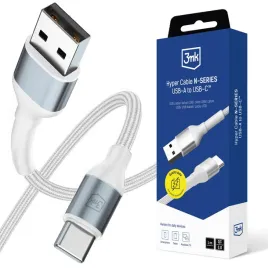 3mk-hyper-cable-n-series-usb-a-do-usb-c-1m-18w-qc-3-0-bialy