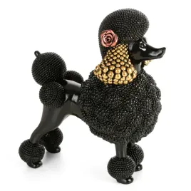 figurka-dekoracyjna-pies-pudel-17x9x19-czarno-zlota
