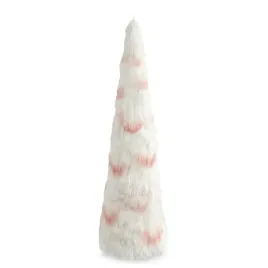 choinka-dekoracyjna-stozek-38cm-bialo-rozowa-puszysta-komplet-2-szt