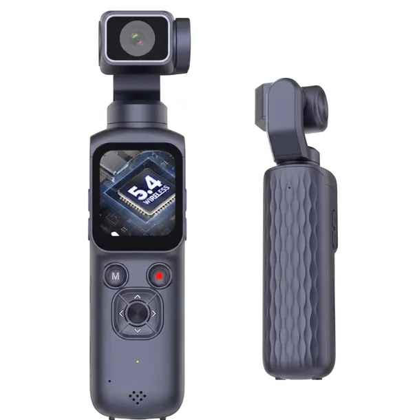 Kamera sportowa 4K, 64 MPx, Vlog, automatyczny obrót Gimbal 330°, 16 zoom Śledzenie twarzy WIFI