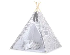 namiot-tipi-dla-dzieci-mata-poduszki-zawieszki-piora-chevron-szary