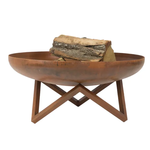 Palenisko ogrodowe Corten Deep 200 cm XXXL Grill Ognisko Stal 4,5mm +GRATIS