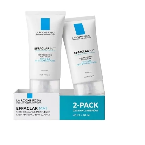 La Roche-Posay Zestaw Kremów Matująco Nawilżających Do Cery Tłustej 2x40 ml