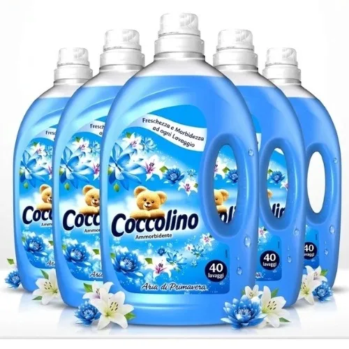Coccolino Aria di Primavera Zestaw Pięciu Płynów Do Płukania Tkanin 5x3L