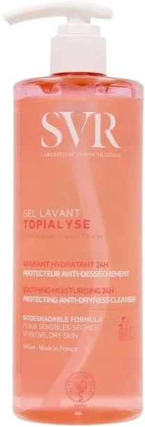 ŻEL DO MYCIA DLA SKÓRY WRAŻLIWEJ CIAŁA TWARZY SVR TOPIALYSE LAVANT 1000 ML