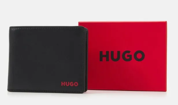 Portfel Hugo Boss Subway Trifold Skórzany Nowy z Pudełkiem